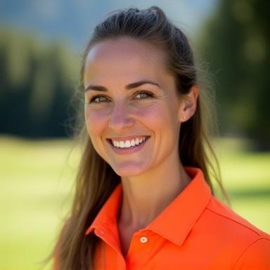 Porträt von Profigolferin Anna Gruber